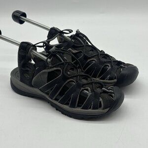 Keen Whisper Bungee Black & Gray Outdoor Hiking Waterproof Sandals Womens Size 8